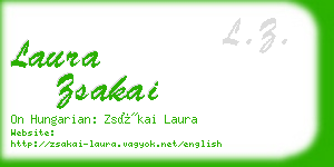 laura zsakai business card